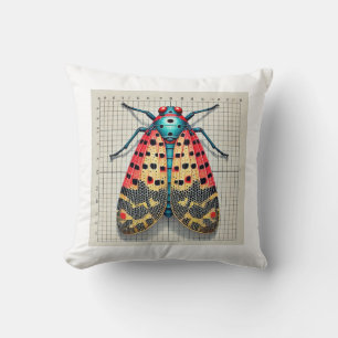 Spotted Lanternfly 300724IREF206 - Watercolor Throw Pillow