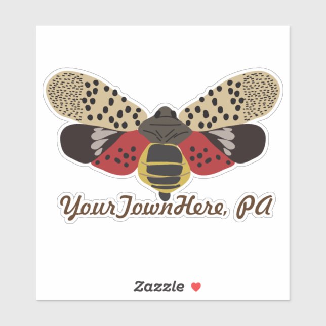 Spotted Lanternfly Bug Customized Souvenir (Sheet)