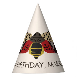 Spotted Lanternfly Bug Personalized Party Hat