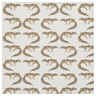 Spotted Leopard Gecko Lizard Fabric