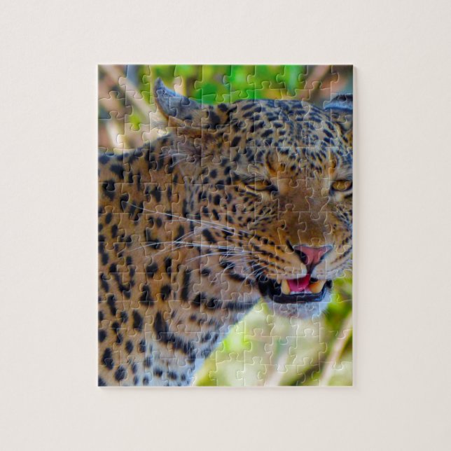 Spotted Leopard Jigsaw Puzzle (Vertical)