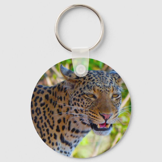 Spotted Leopard Keychain (Front)