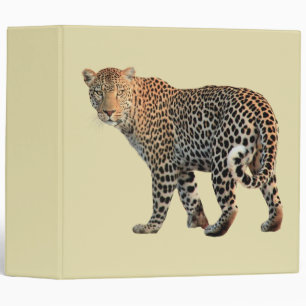 Spotted Leopard Wild Cat Photograph Binder