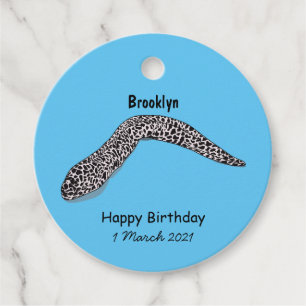 Spotted moray eel cartoon illustration favour tags