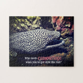 Spotted moray eel underwater jigsaw puzzle