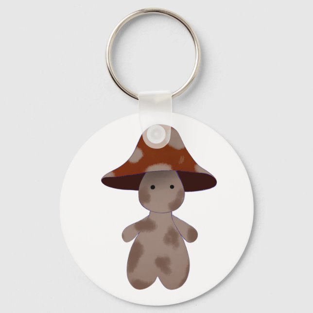 Spotted mushroom child key chain  (Front)