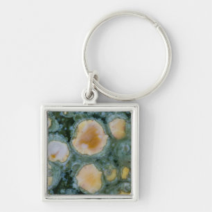 Spotted Ocean Jasper Keychain
