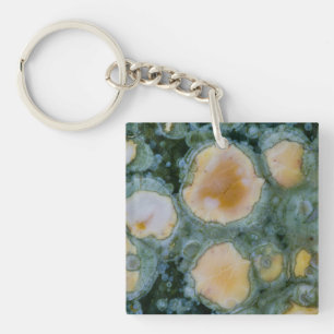 Spotted Ocean Jasper Keychain