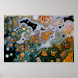 Spotted Ocean Jasper Poster