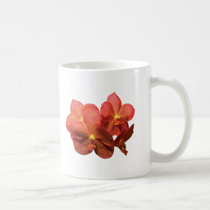 Spotted Orange Orchids Coffee Mug