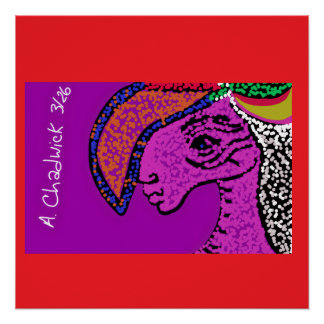 Spotted Pearl Horse Poster