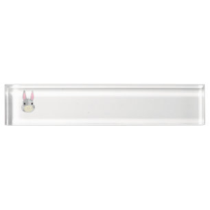 Spotted rabbit nameplate