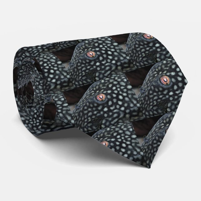 Spotted Royal Pleco Tie (Rolled)