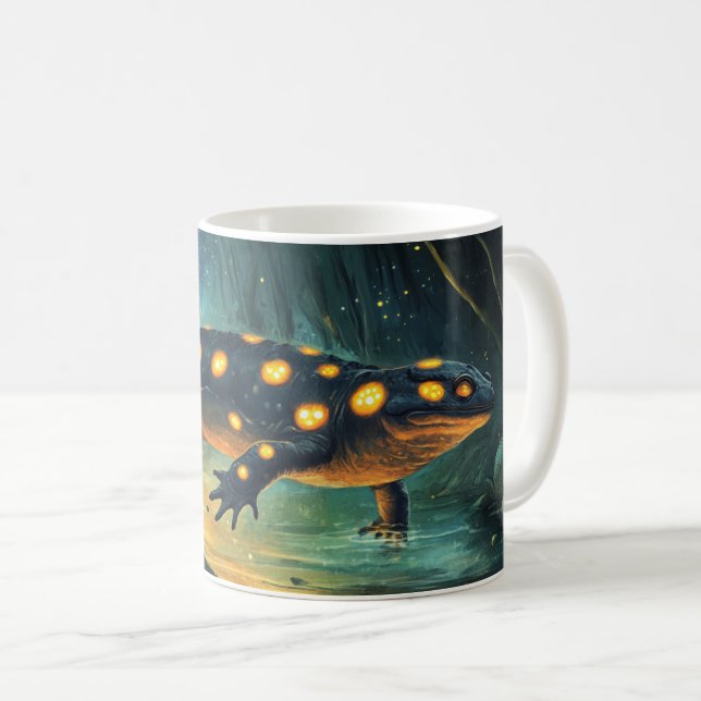 spotted salamander coffee mug (Front Right)