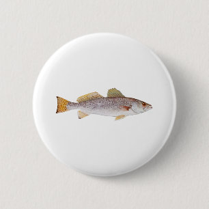 Spotted Seatrout 2 Inch Round Button