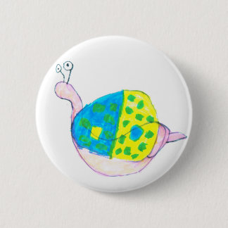 spotted shell snail 2 inch round button