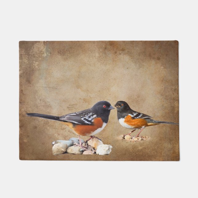 SPOTTED TOWHEE DOORMAT (Front)