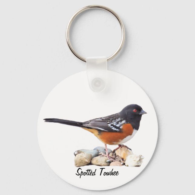 SPOTTED TOWHEE KEYCHAIN (Front)