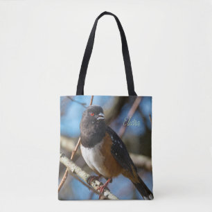 Spotted Towhee Tote Bag