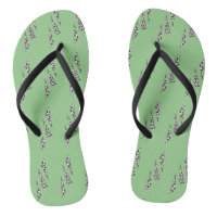 Spotted triangles Flip Flops