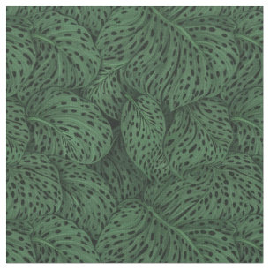 Spotted tropical plants fabric
