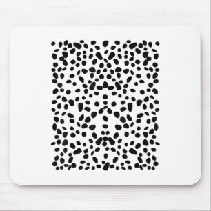 Spotted White With Black Polka Dots Dalmatian _1  Mouse Pad