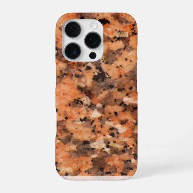 Spottet Rock Structure Dotted Pattern with Name iPhone Case (Back)