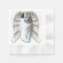 Spotty Angel Coined Cocktail Paper Napkin