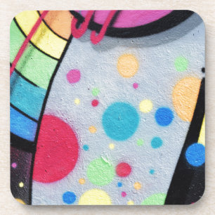 spotty graffiti coaster