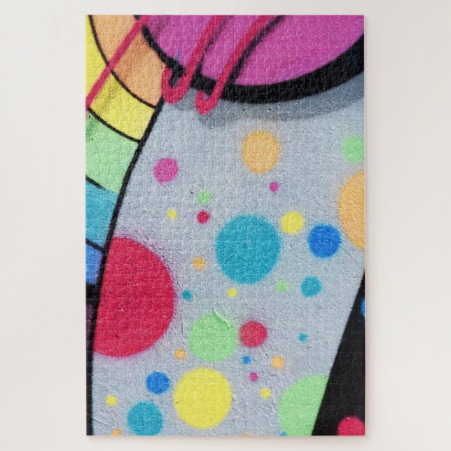 spotty graffiti jigsaw puzzle (Vertical)