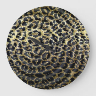 Spotty Leopard Pattern, Large Clock