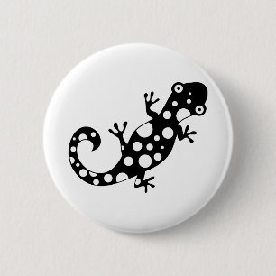 Spotty Lizard 2 Inch Round Button