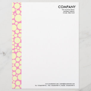 Spotty Margin - Cream on Pink Letterhead