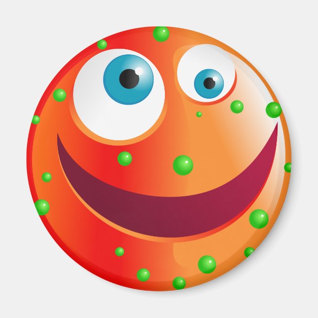 Spotty Red Smilie Magnet (Front)