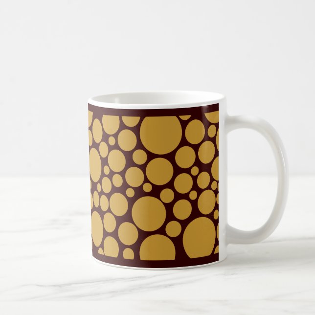 Spotty Shades of Coffee Coffee Mug (Right)