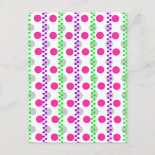Spotty Stripe 2014 Postcard