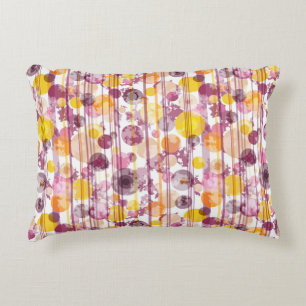 Spotty Striped White Pattern Decorative Pillow