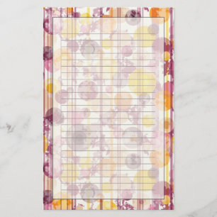 Spotty Striped White Pattern Stationery