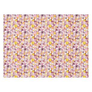 Spotty Striped White Pattern Tablecloth