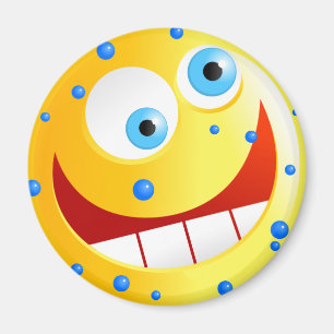 Spotty Yellow Smilie Magnet
