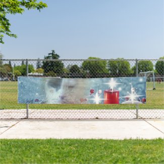 Spotty's Christmas 2.5' x 12' Outdoor Banner