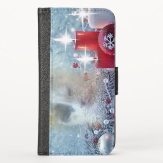 Spotty's Christmas Cell phone Wallet Case