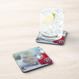 Spotty's Christmas Hard plastic coaster