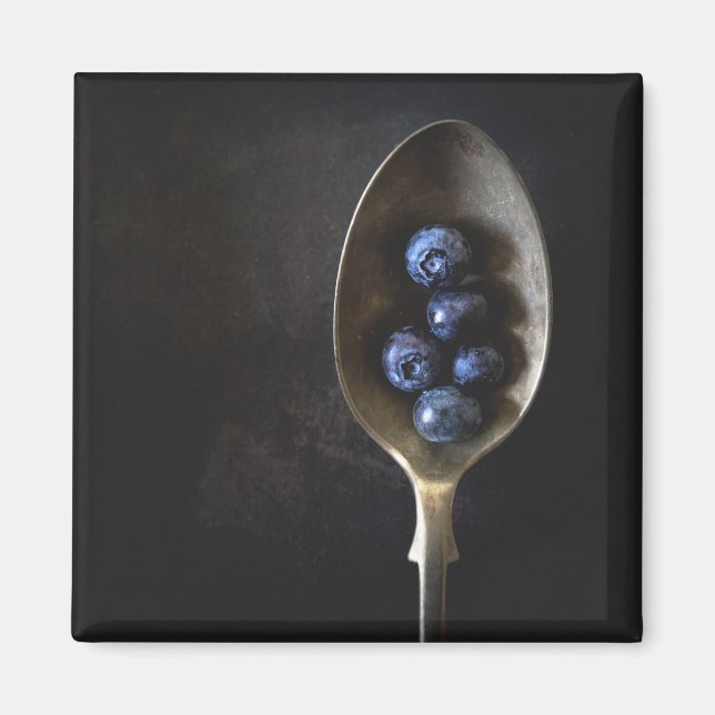 "SPOUCE DE BLUEBERRIES" MAGNET RÉFRIGÉRATEUR ALIME (Devant)