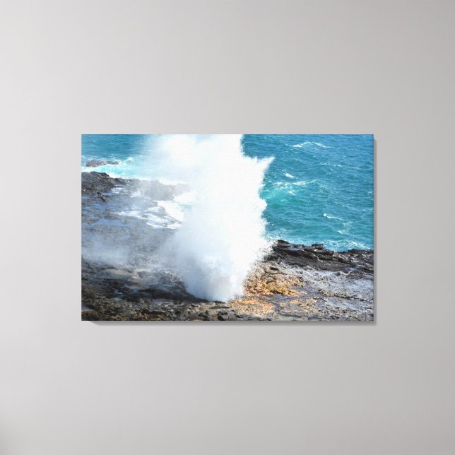 Spouting Horn Canvas Print (Front)