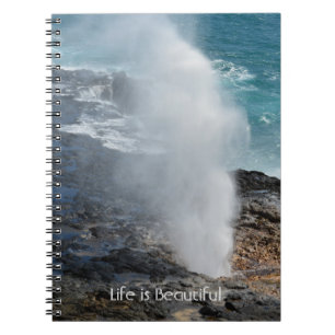Spouting Horn Koloa Kauai (my photography) Notebook