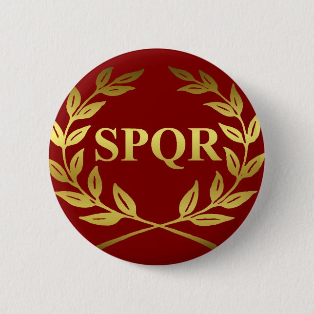 SPQR 2 INCH ROUND BUTTON (Front)