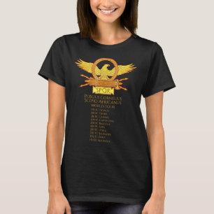 Spqr Ancient Rome Scipio Africanus World Tour T-Shirt