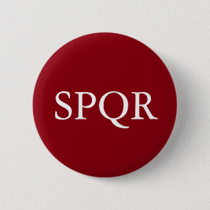 SPQR Badge 2 Inch Round Button