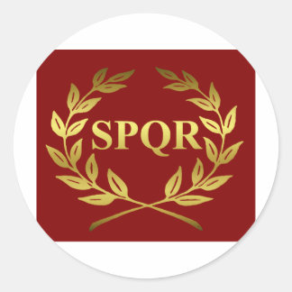 SPQR CLASSIC ROUND STICKER